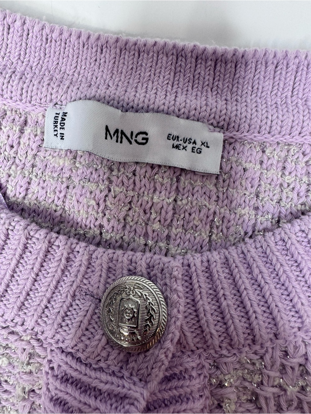 MNG Mango Tweed Cardigan Sz XL
